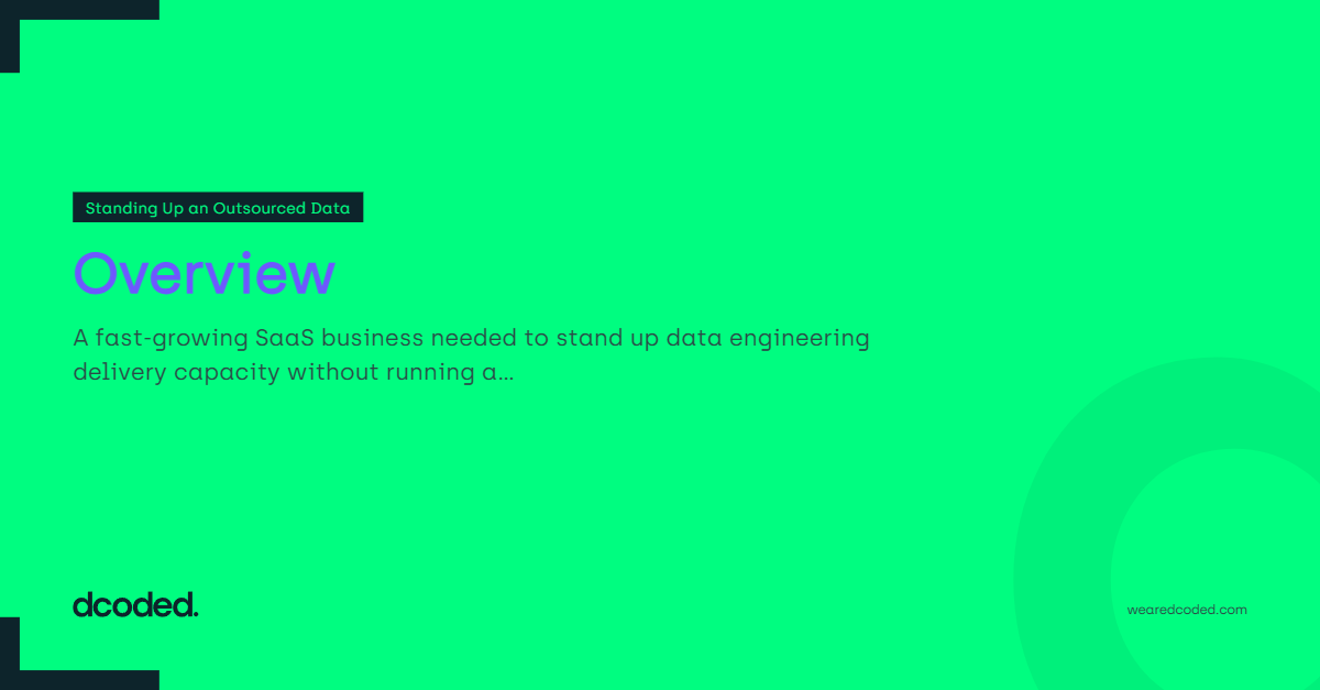 Overview — dcoded. Manchester tech recruitment