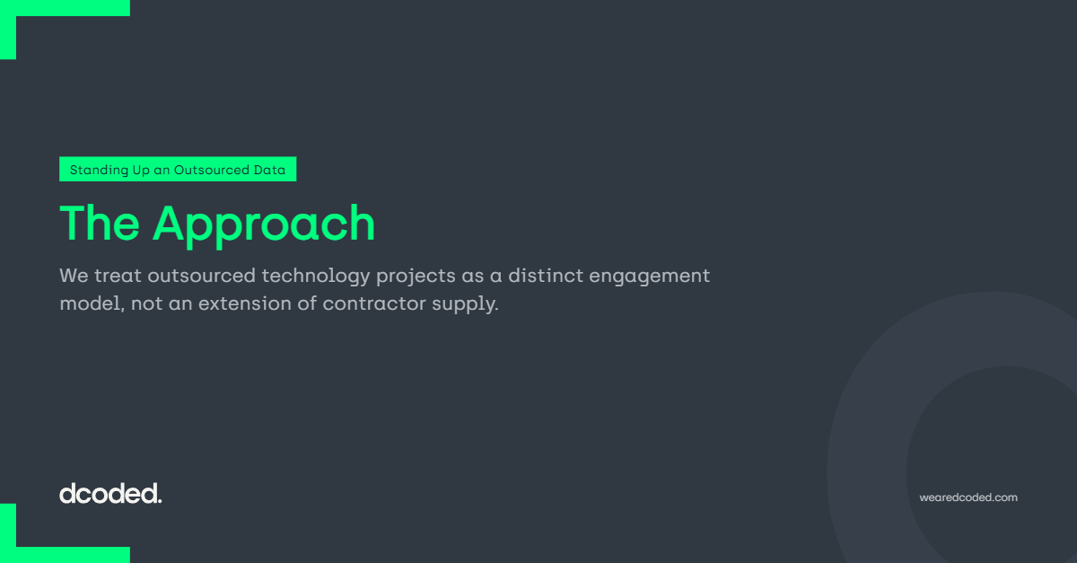 The Approach — dcoded. Manchester tech recruitment