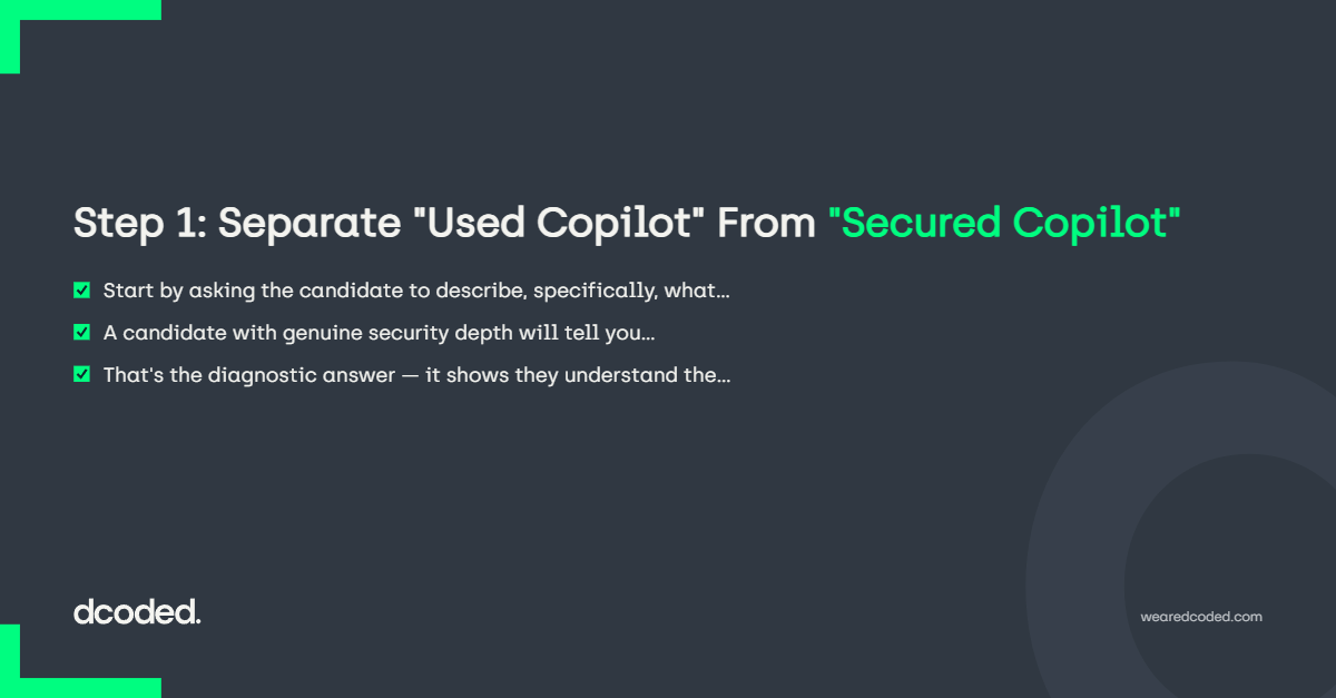 Step 1: Separate